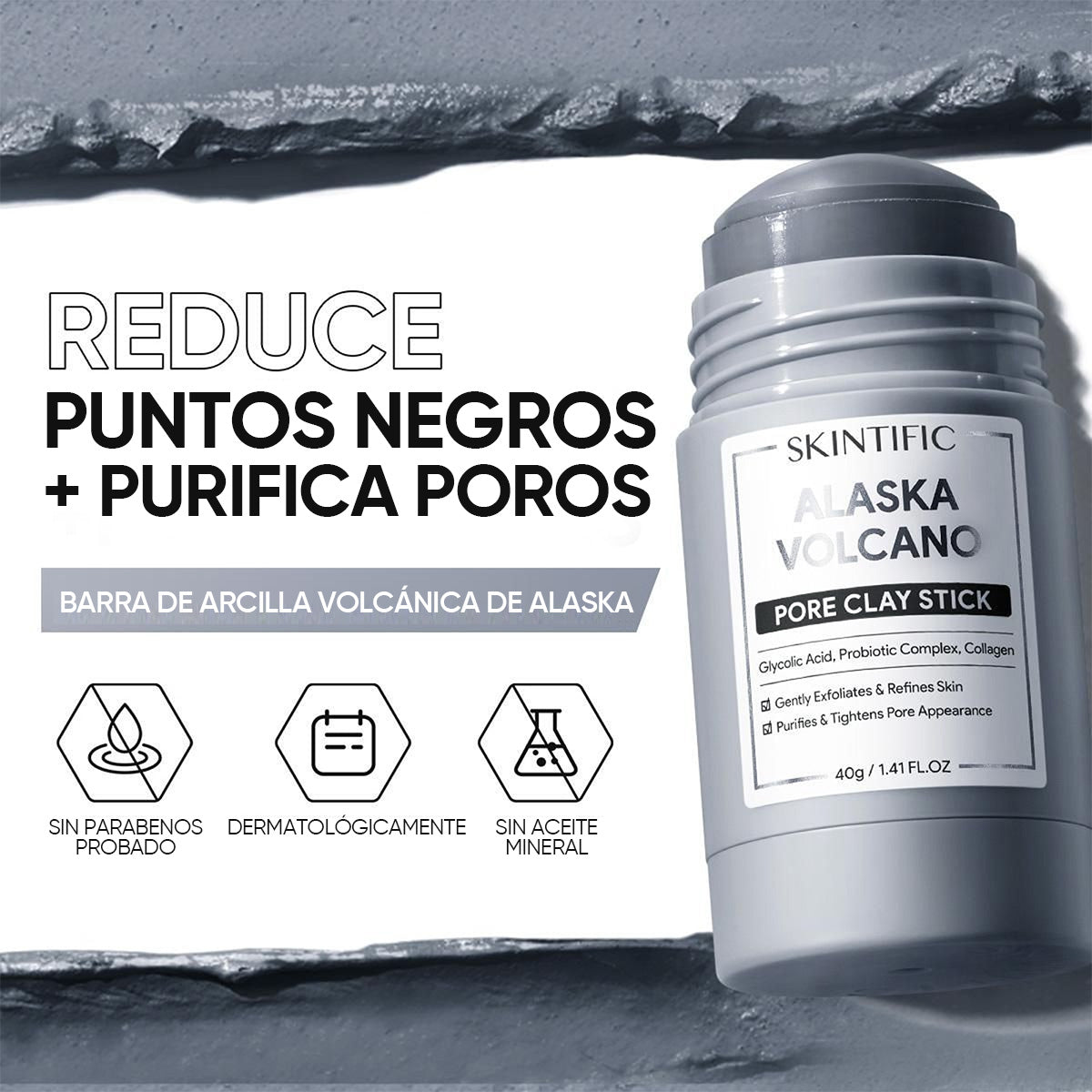 Masque Nettoyant Argile Profonde Alaska Volcano