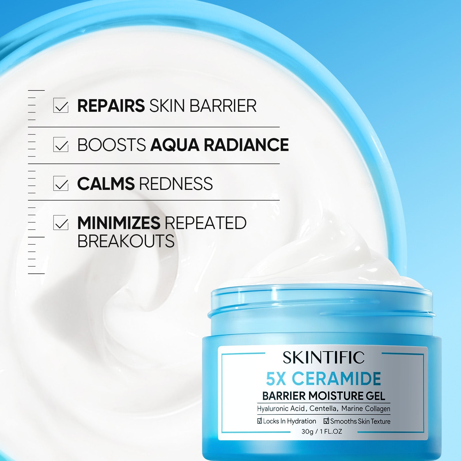 Gel Hydratant Renforçateur à 5X Céramides