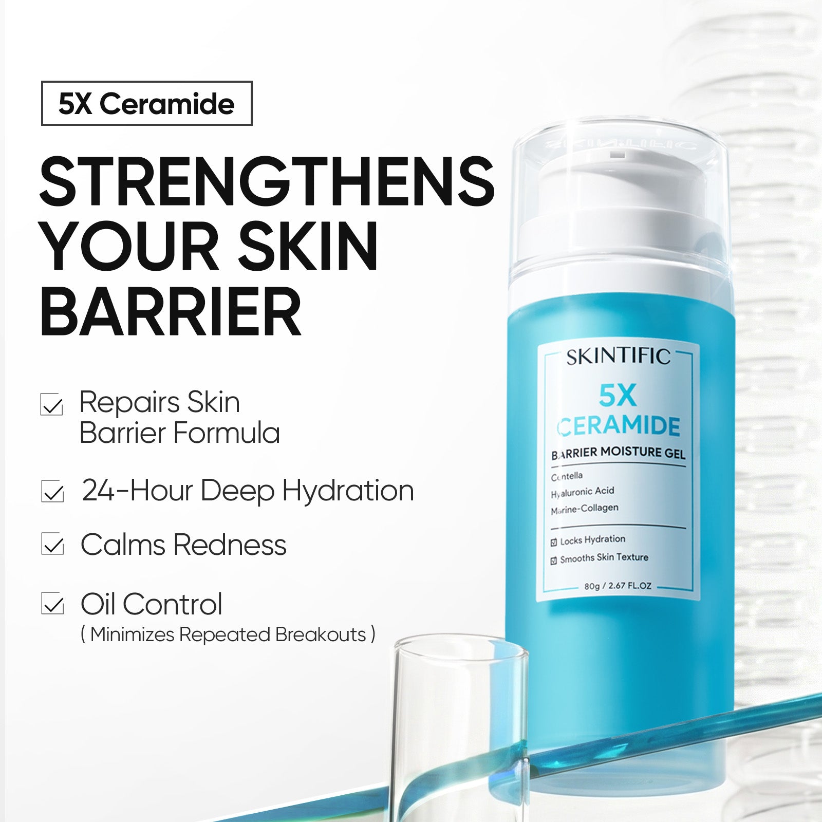 Gel Hydratant Renforçateur à 5X Céramides