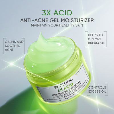 Hydratant Gel Acide 3X Anti-Acné