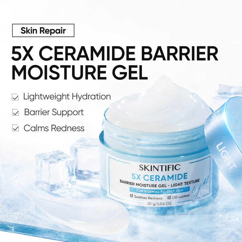 Gel Hydratant Visage 5X Céramide Texture Légère