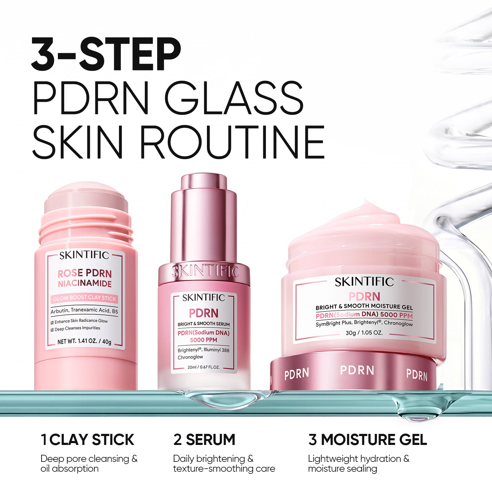 PDRN Bright & Smooth Glass Skin Set