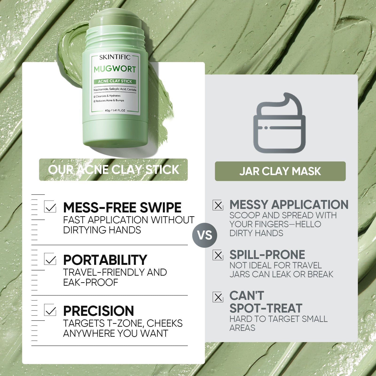 Stick Purifiant Anti-Acné à l’Armoise (Mugwort)