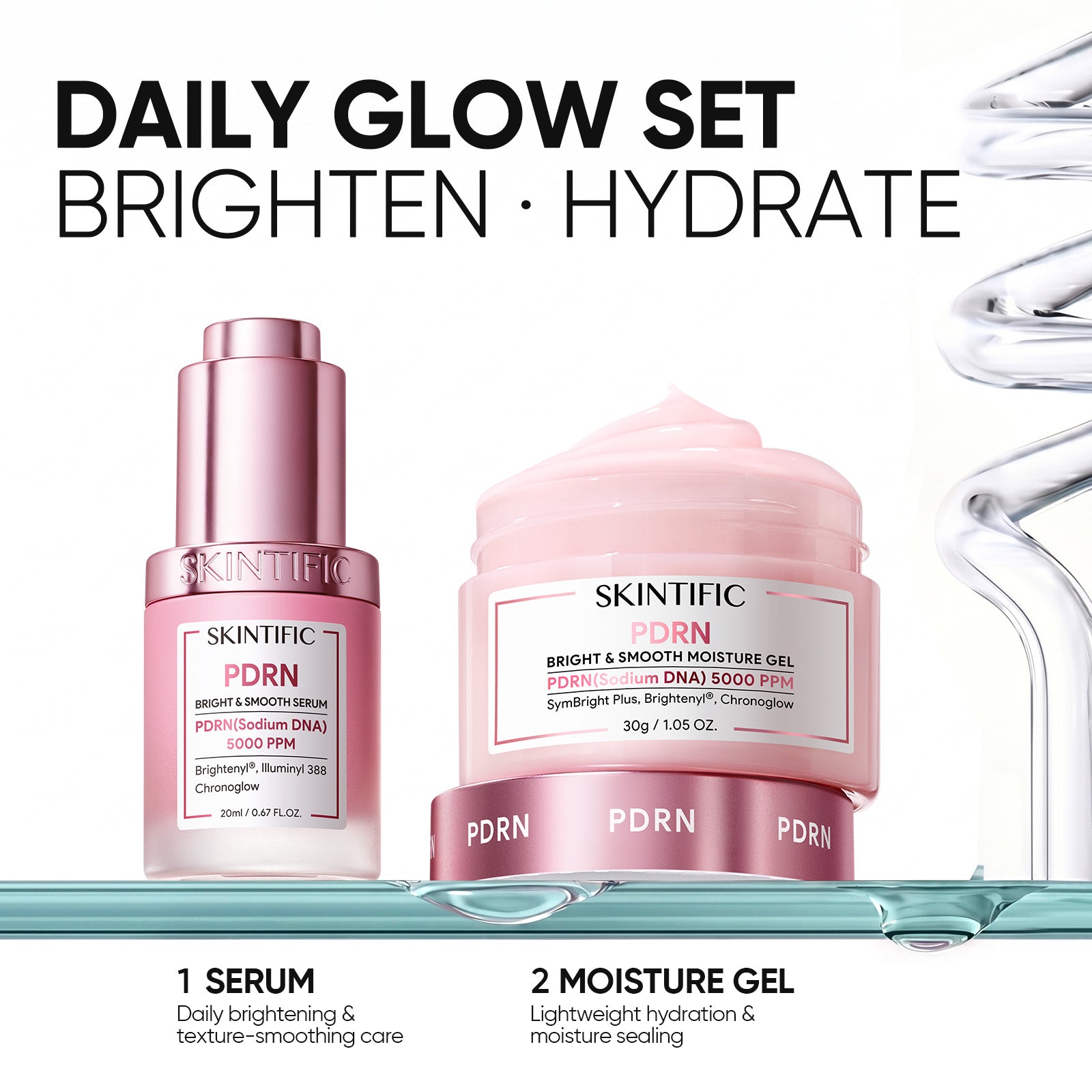 PDRN Bright & Smooth Glass Skin Set