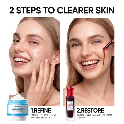 Solution Peeling & Gel Hydratant 5X Céramides - Ensemble de 2 pièces