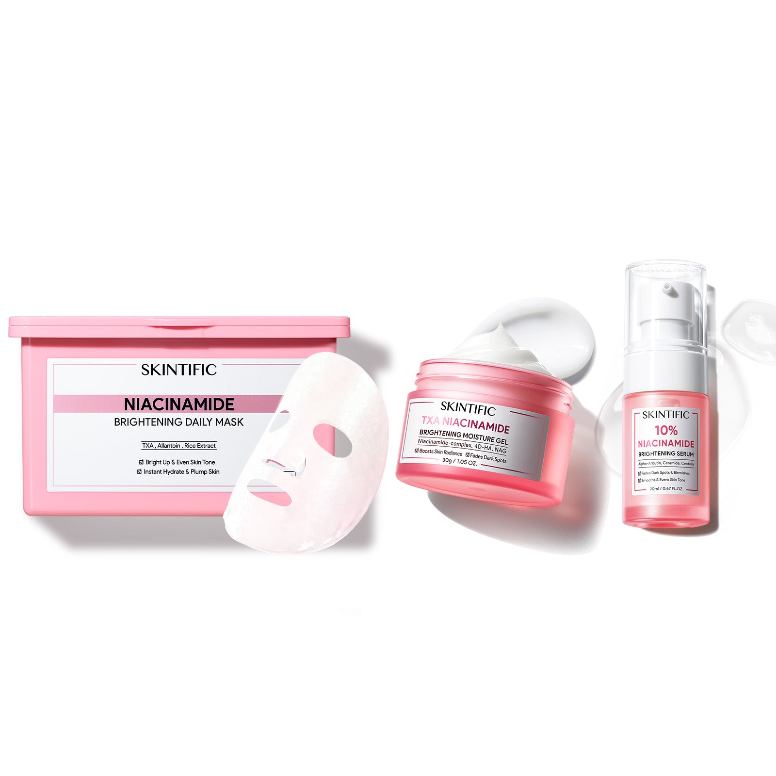 Coffret Niacinamide Glow Reset et Soin Éclat 3 pièces
