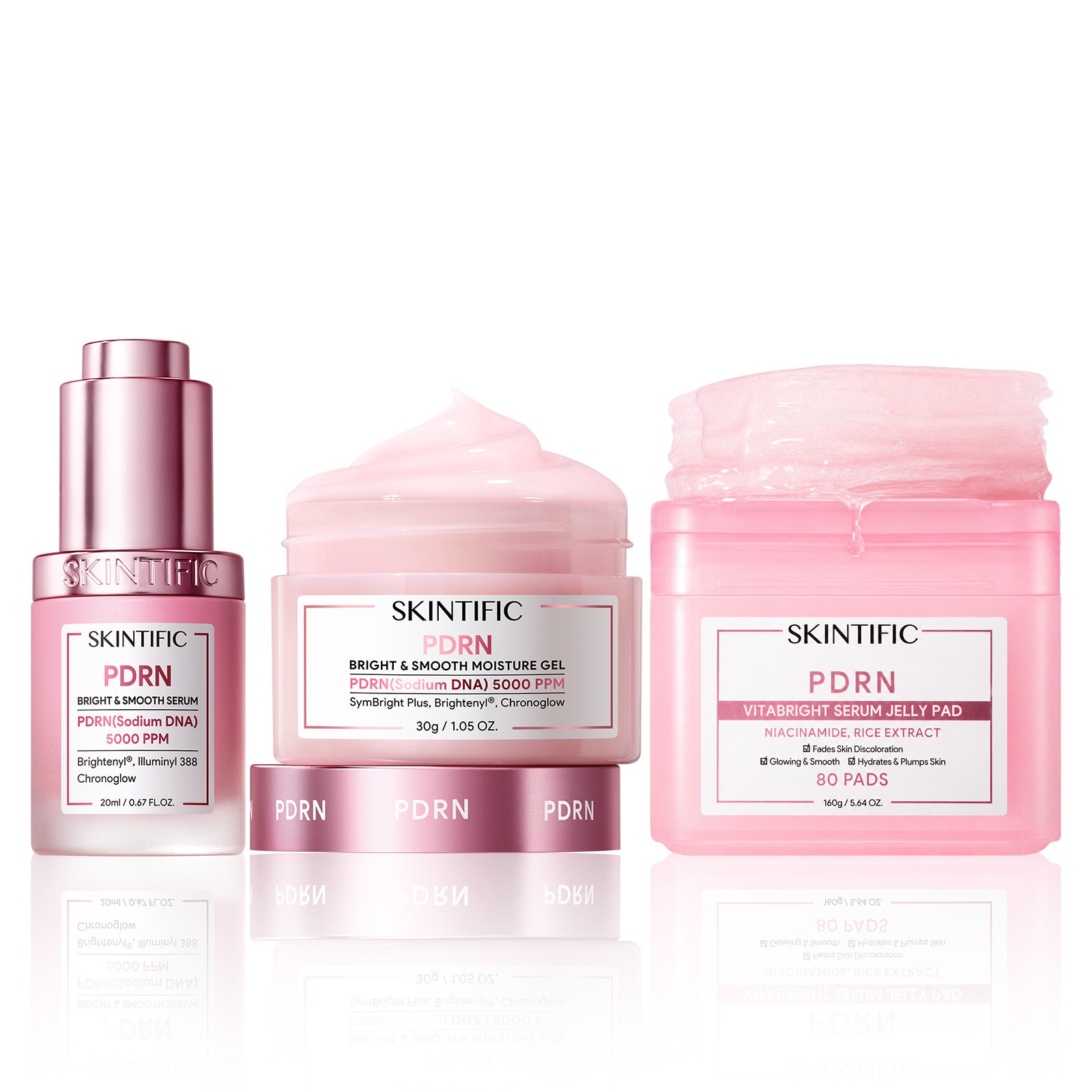 PDRN Brightening Tone & Texture Glass Skin Routine Set