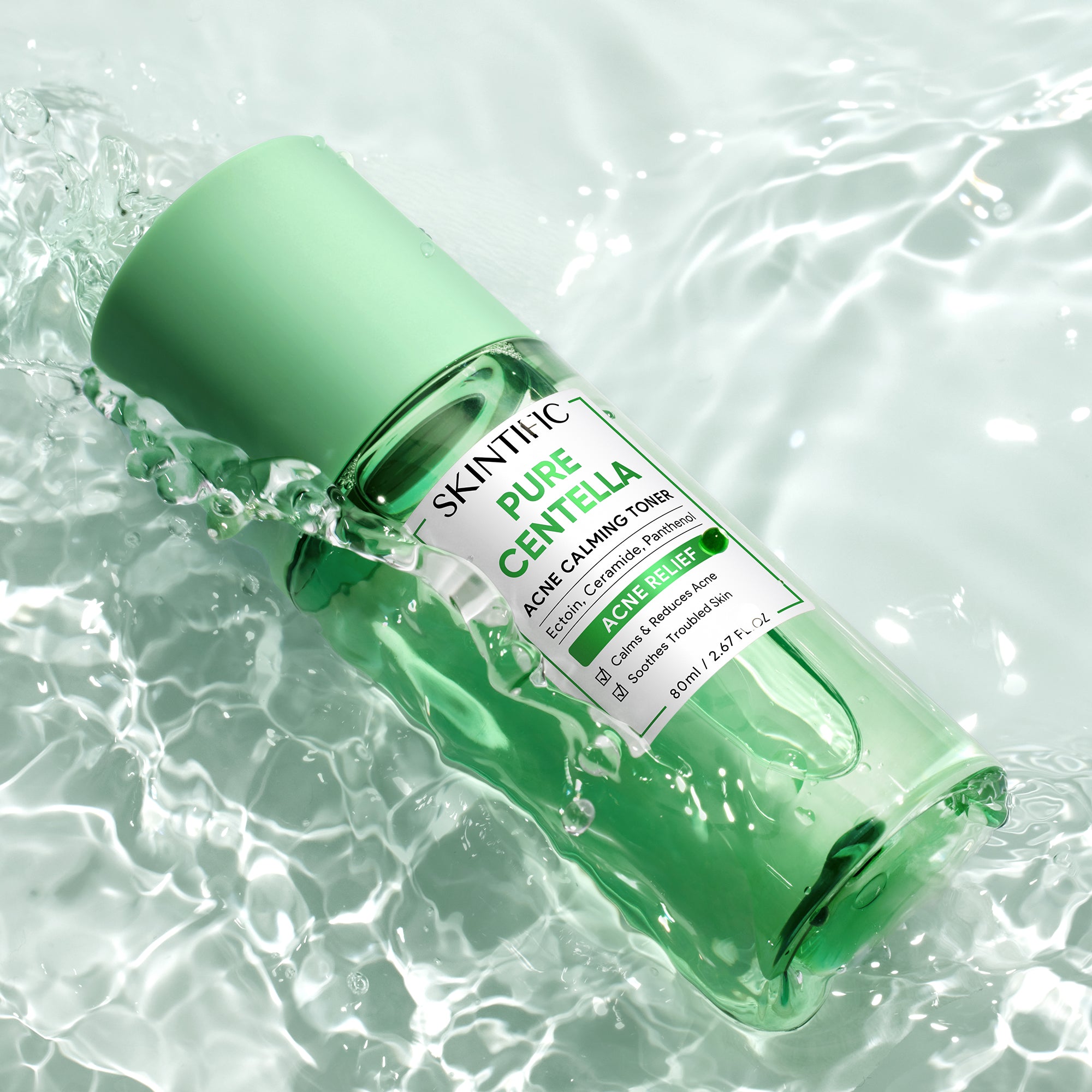 Tonique Apaisant Acné Centella Pure 80ml pour Peaux Sensibles et à Tendance Acnéique