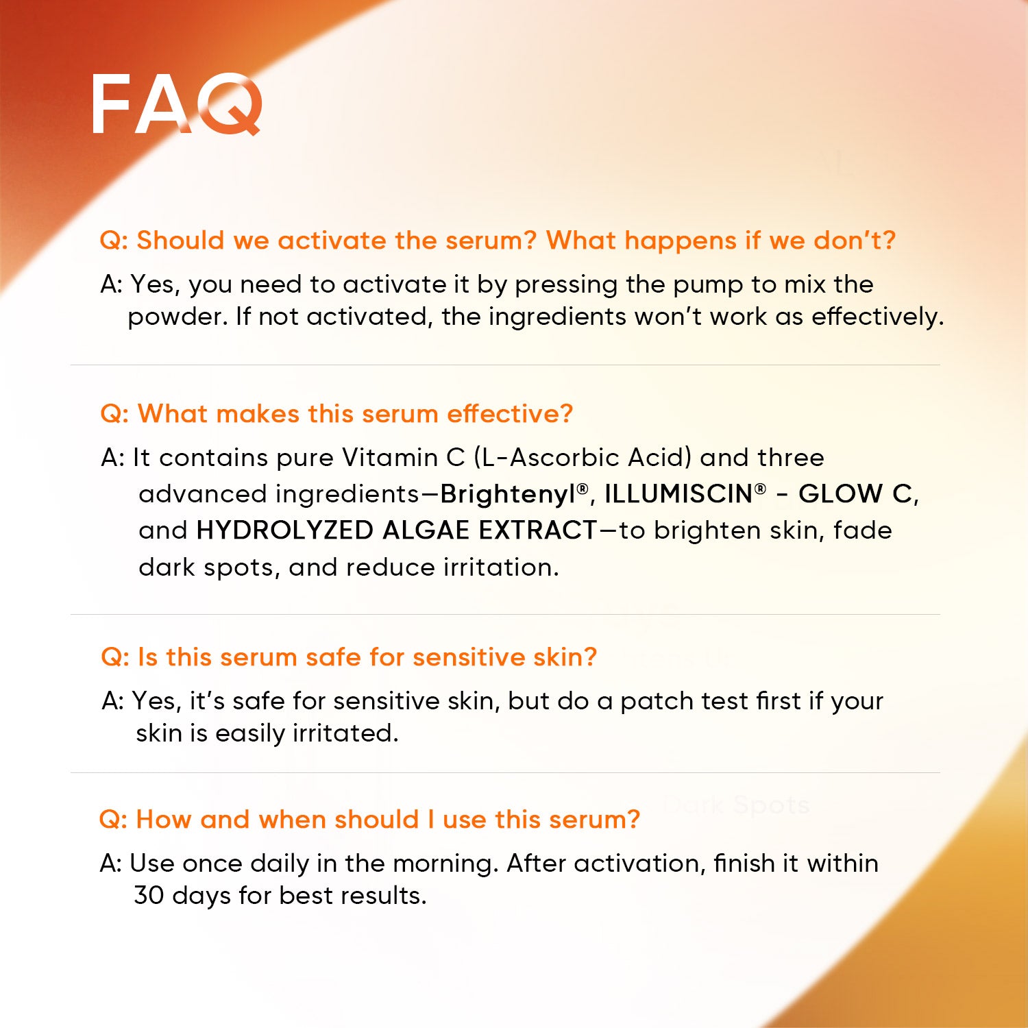 Sérum éclaircissant à 10 % de vitamine C pure