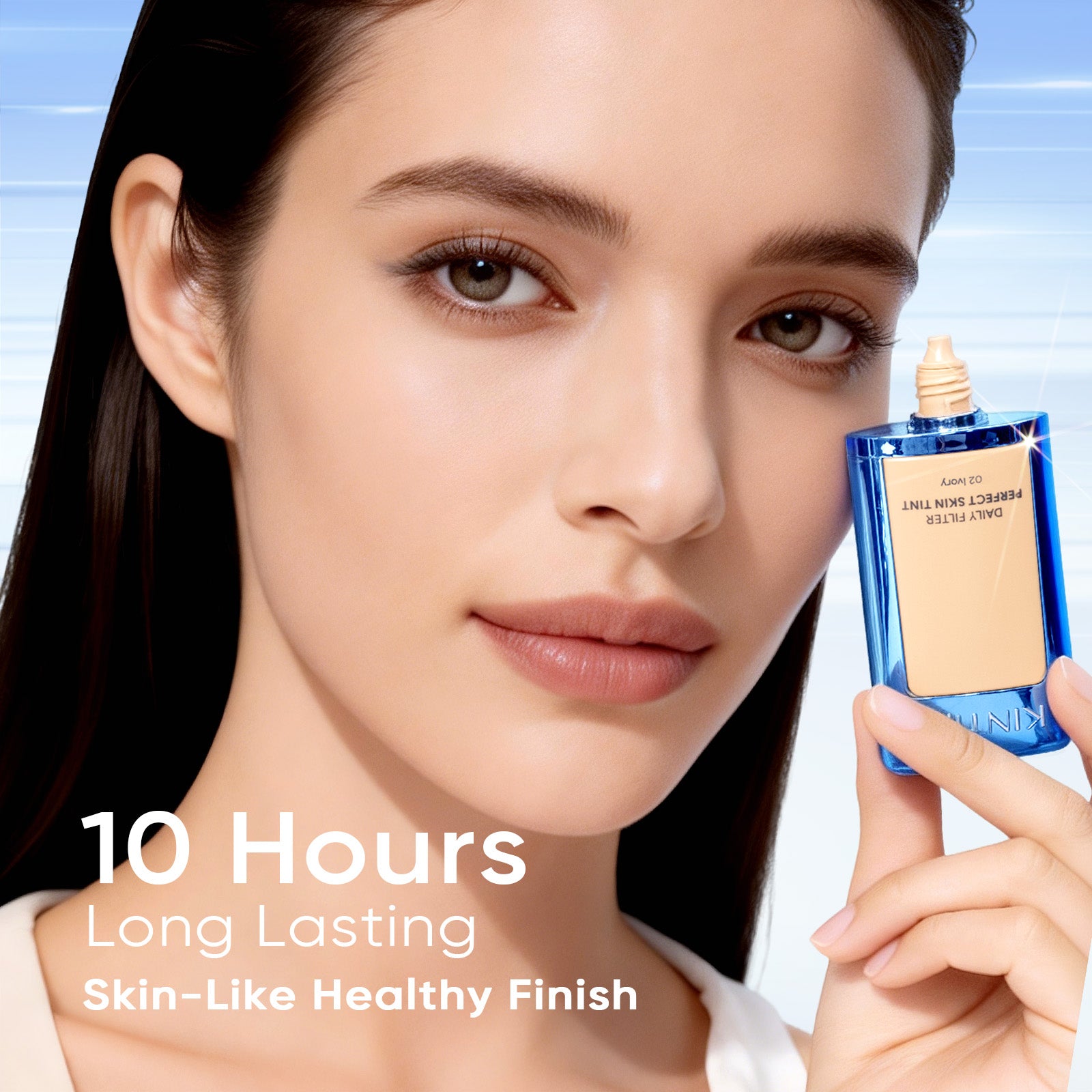 Ensemble Teint de peau hydratant et Fixateur de maquillage éclat