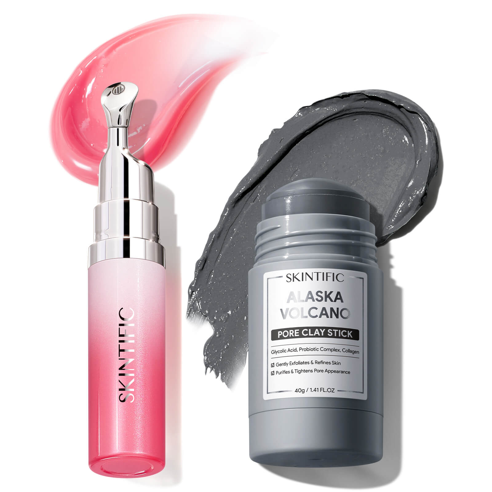 Pore Clay Stick & Peptide Lip Serum Set