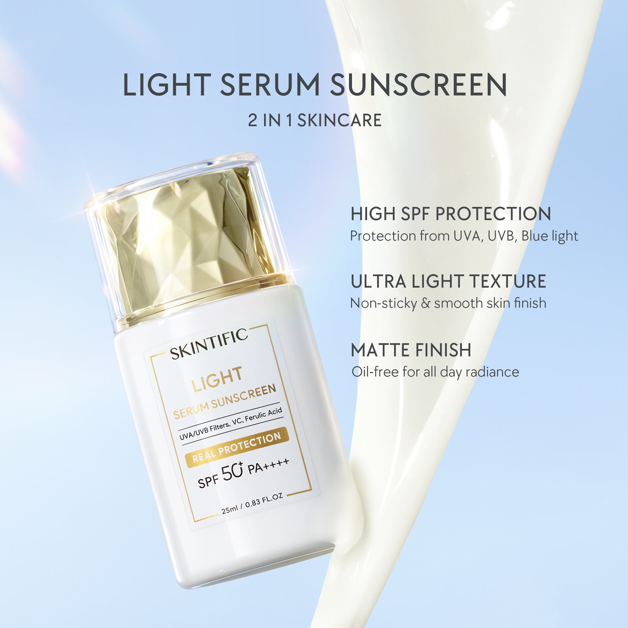 Écran Solaire Sérum Léger SPF 50+ PA++++