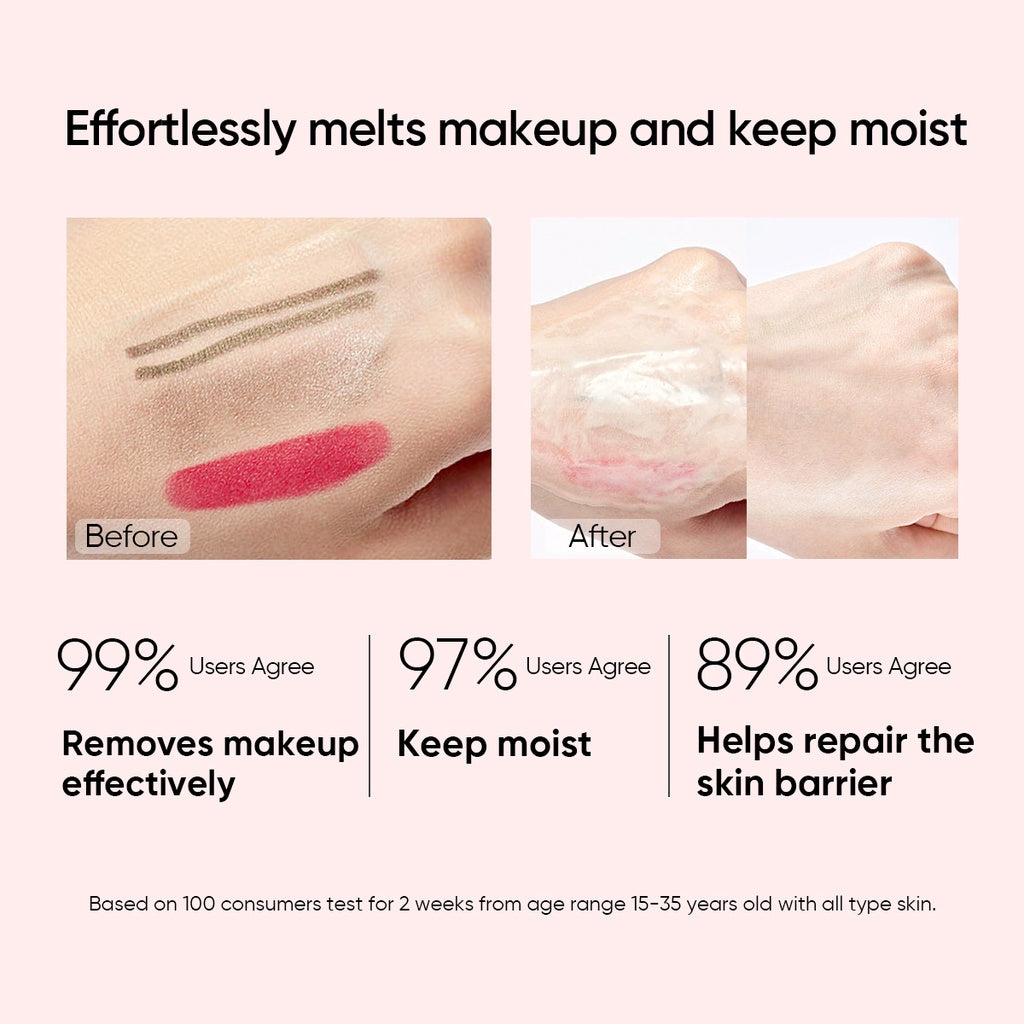 Baume nettoyant purifiant à la crème glacée et démaquillant