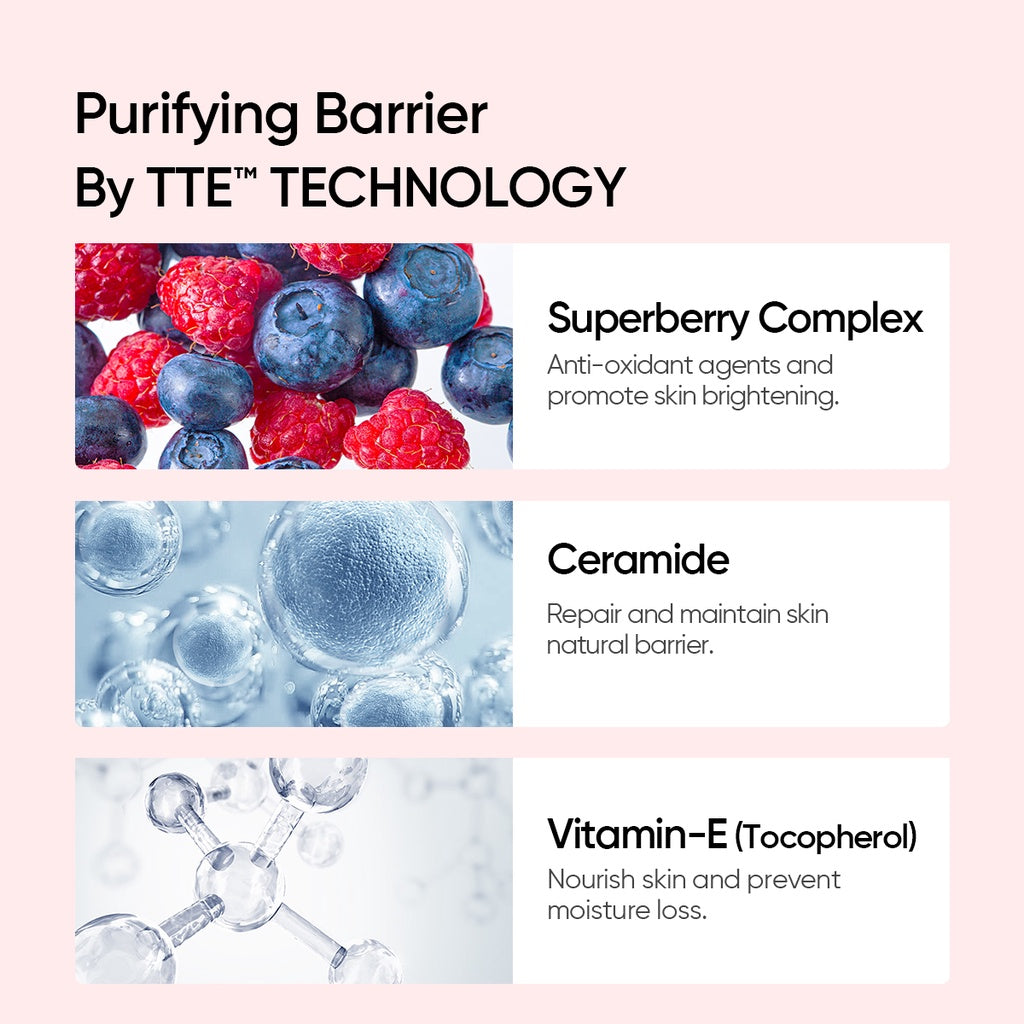 Baume nettoyant purifiant à la crème glacée et démaquillant