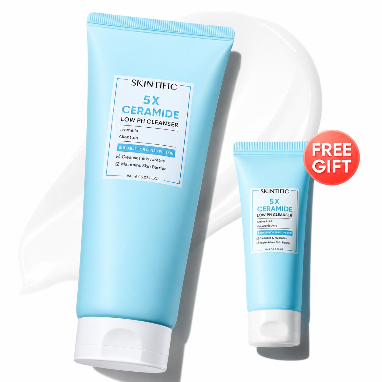 Nettoyant visage 5X aux céramides à pH faible