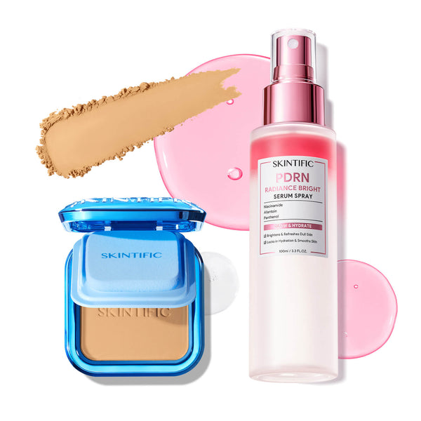 Powder Foundation & PDRN Serum Spray Set