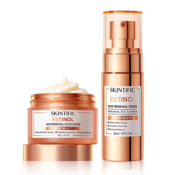 Ensemble anti-âge et régénérateur de peau au rétinol (2 pièces)