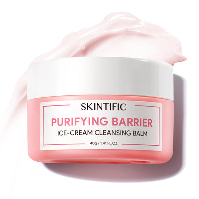 Baume nettoyant purifiant à la crème glacée et démaquillant