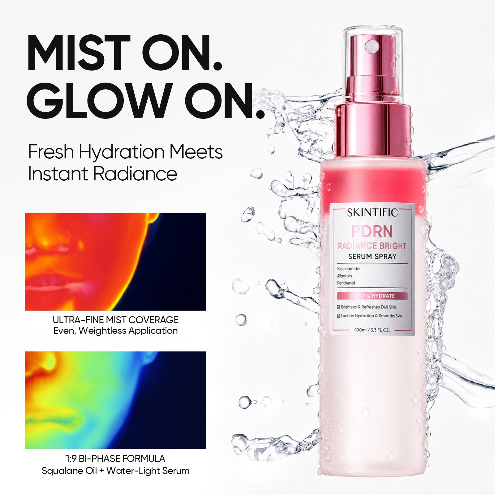 Sérum PDRN éclat et luminosité en spray