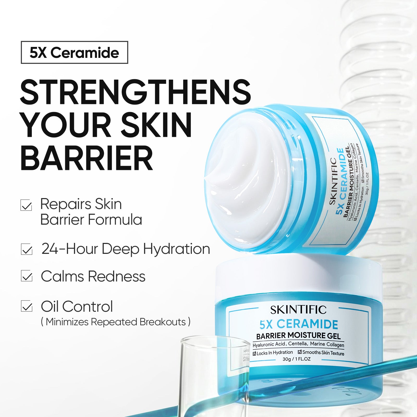 Gel Hydratant Renforçateur à 5X Céramides