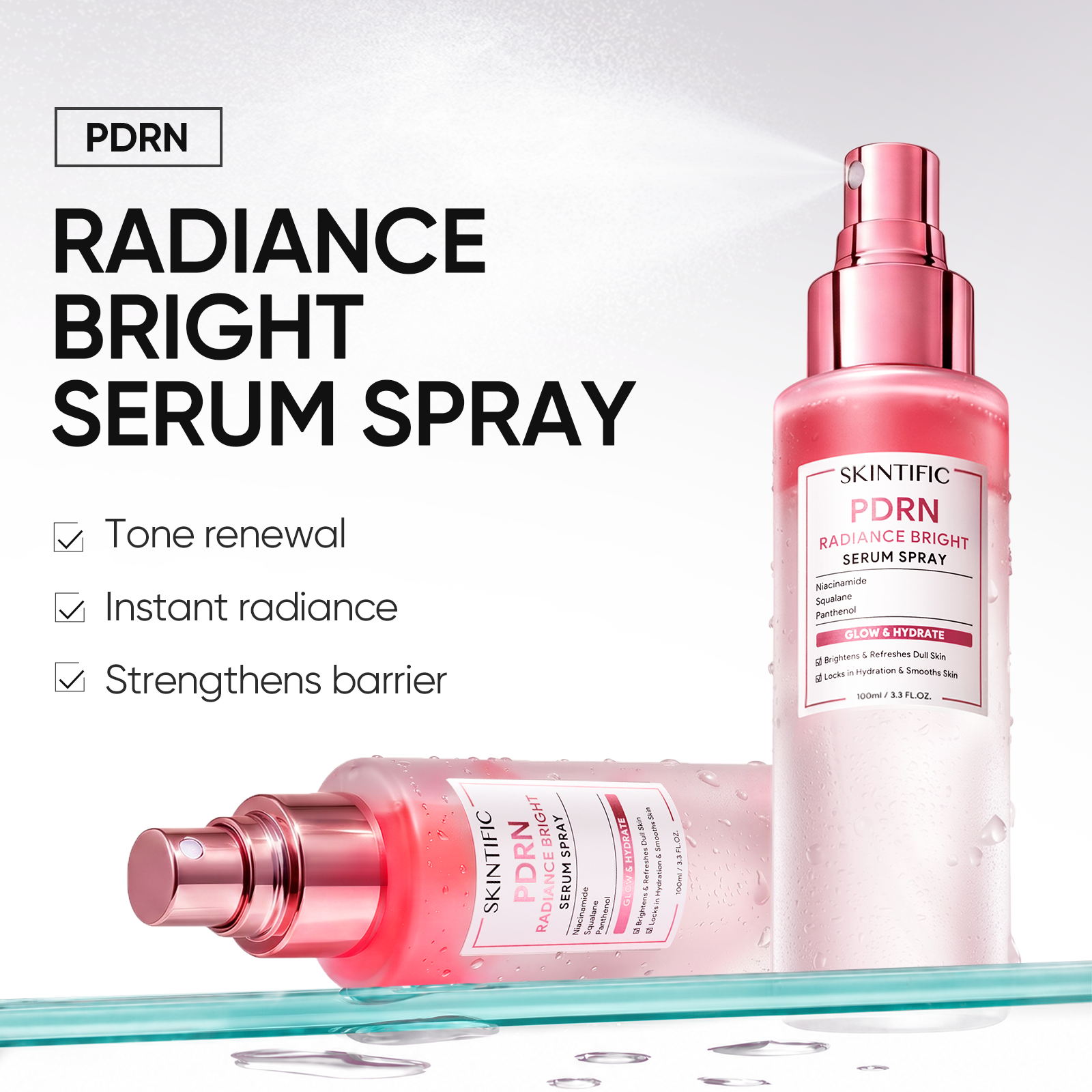Sérum PDRN éclat et luminosité en spray