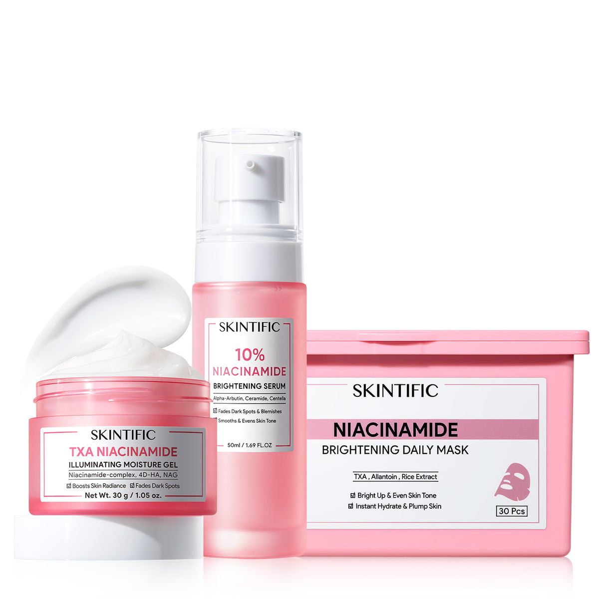 Coffret Niacinamide Glow Reset et Soin Éclat 3 pièces