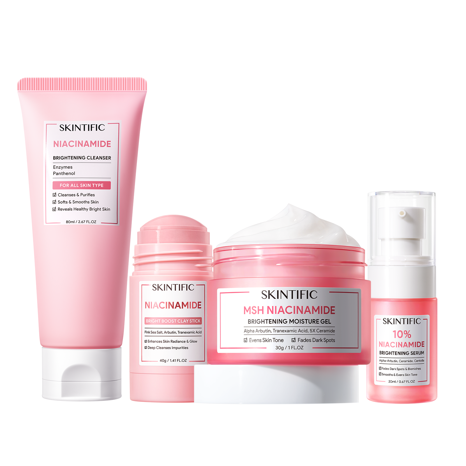 MSH Niacinamide Brightening Set 4pcs