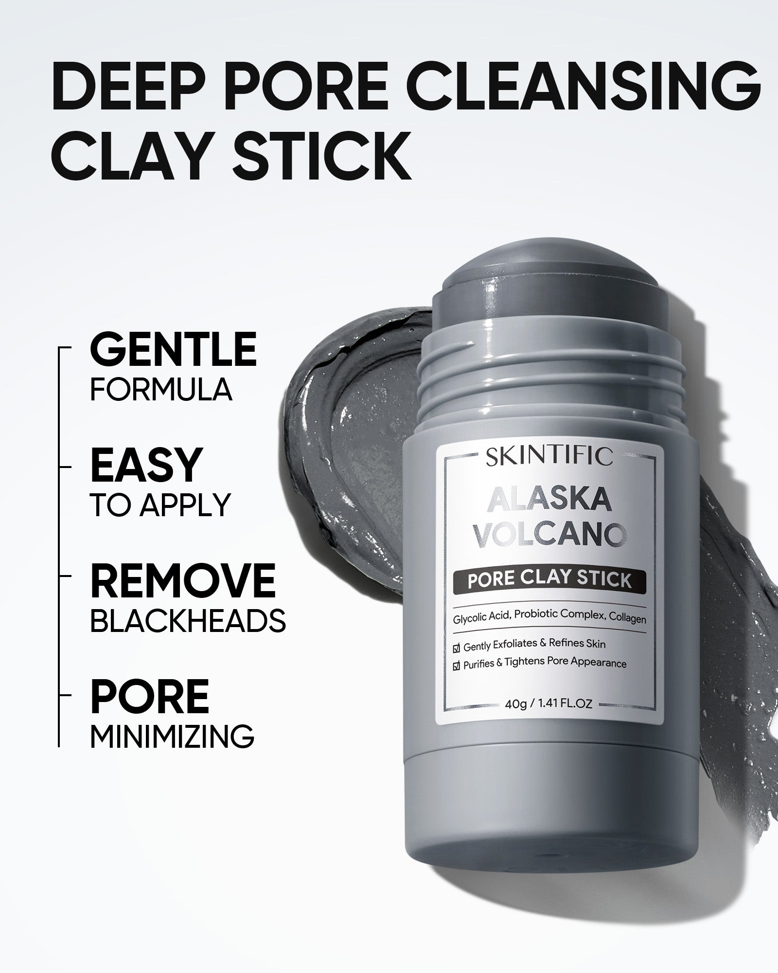 Affordable Glow Skincare Set - 5X Ceramide Gel, Alaska Volcano Clay Stick, Radiance Booster Spray & Peptide Lip Serum