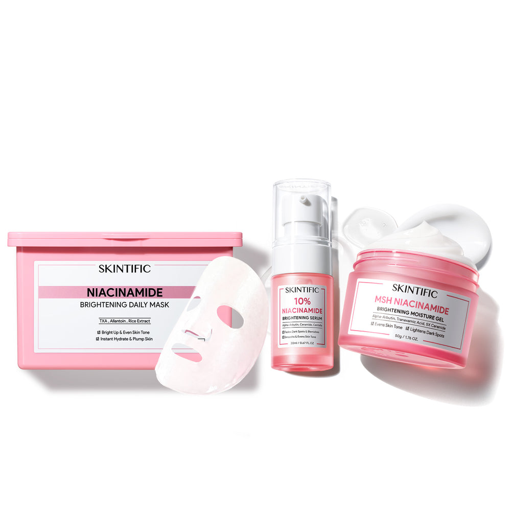Coffret Niacinamide Glow Reset et Soin Éclat 3 pièces