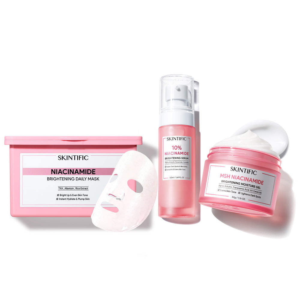 Coffret Niacinamide Glow Reset et Soin Éclat 3 pièces