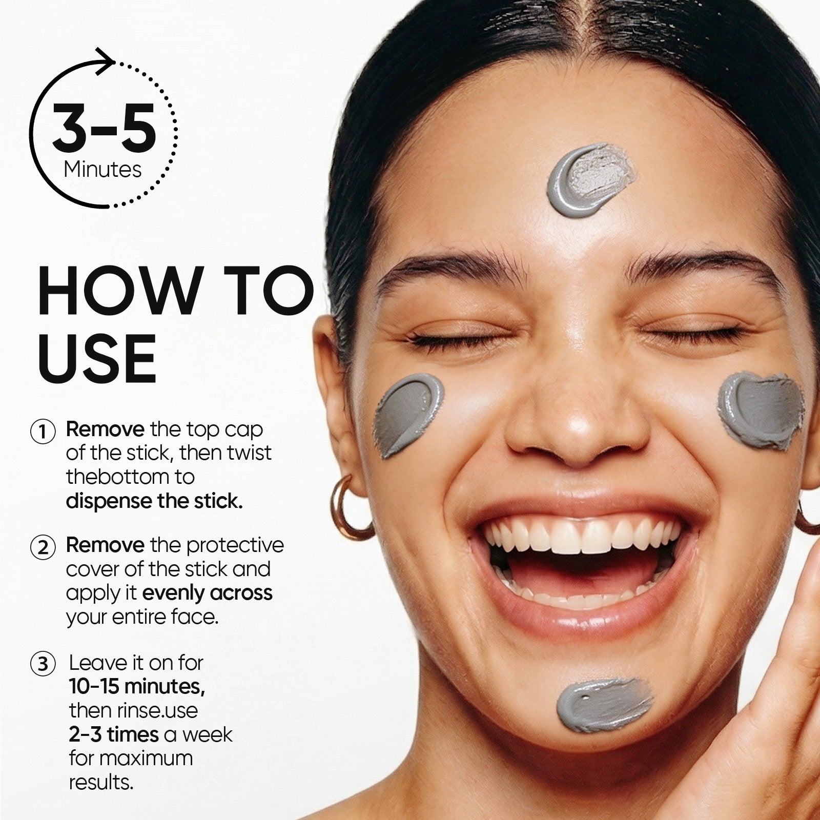 Alaska Volcano Blackhead&Pore Deep Cleansing Clay Mask Stick