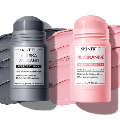Ensemble de masques en bâtonnets purifiants et éclaircissants pour points noirs