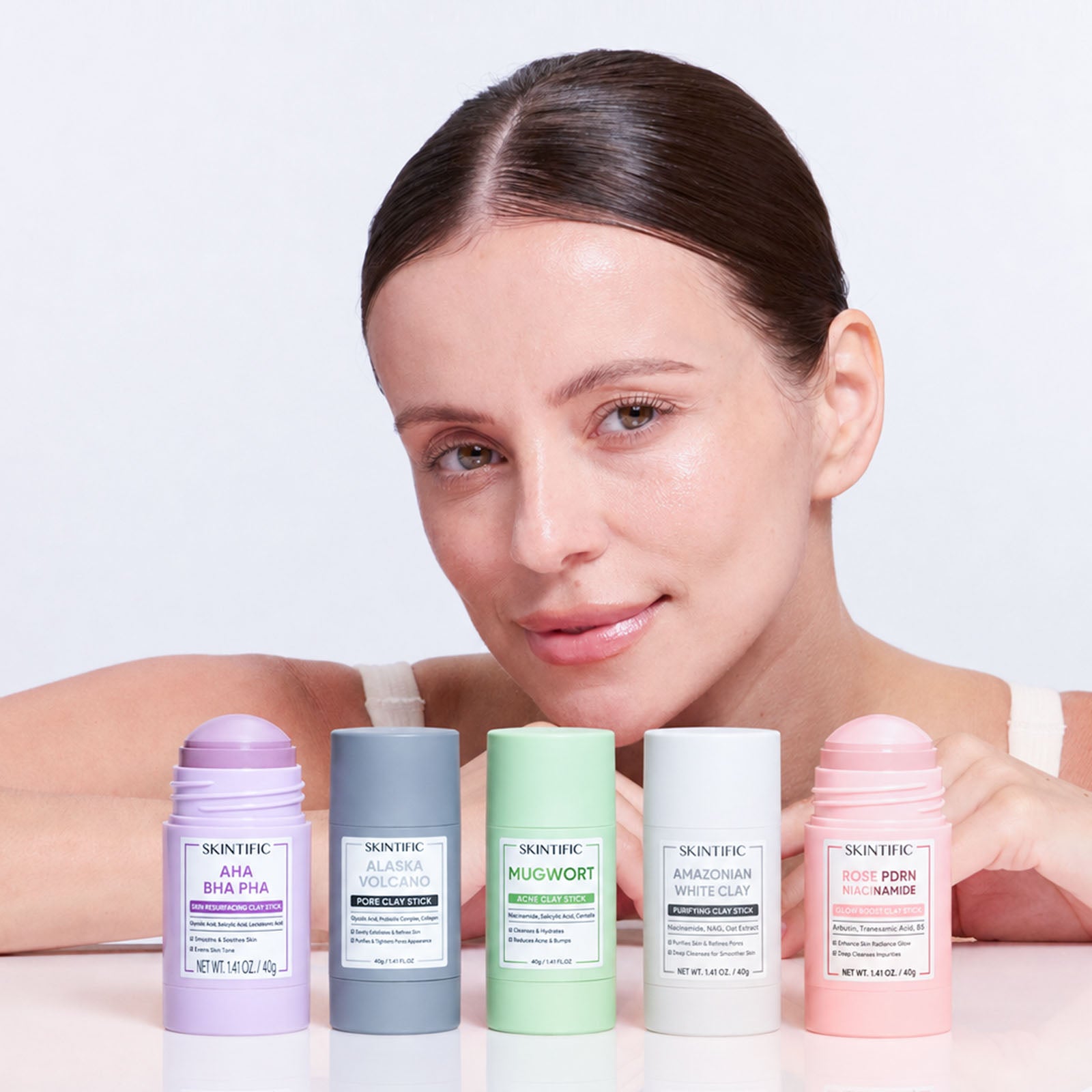 Pore Reset Clay Stick Set for Blackheads, Breakouts & Rough Texture