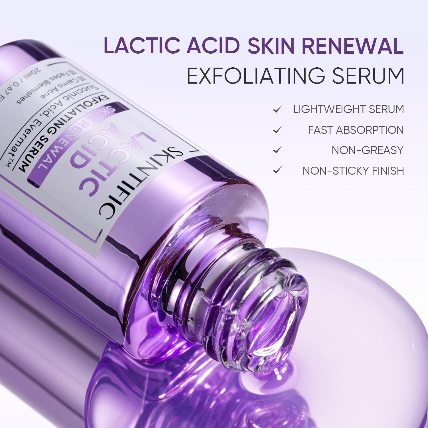 Sérum exfoliant à l'acide lactique Peau lisse et lumineuse