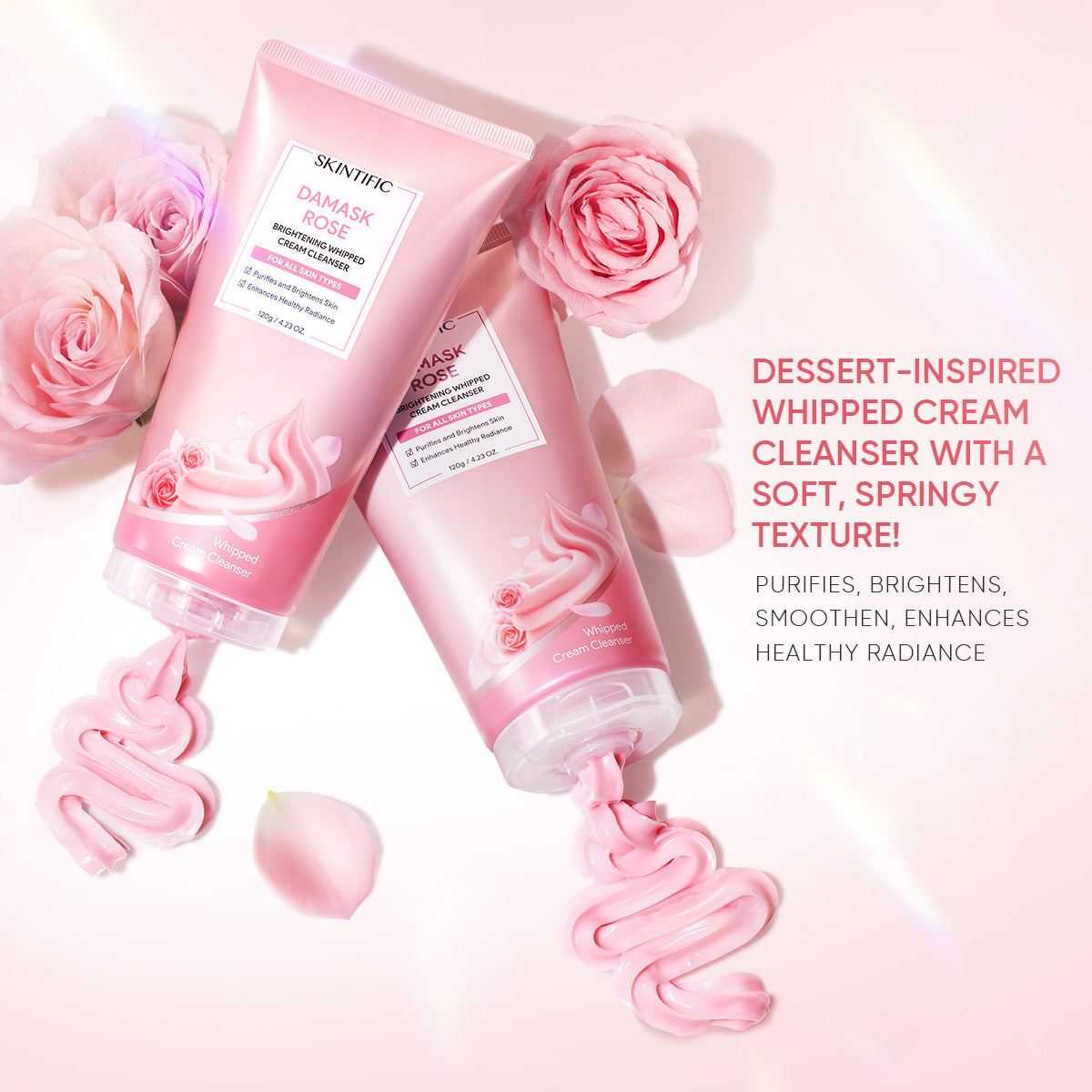 Damask Rose Brightening Whipped Cream Cleanser