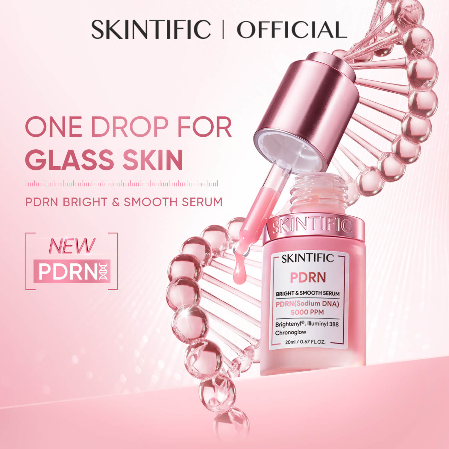 SKINTIFIC PDRN Bright & Smooth Serum Glass Skin Serum