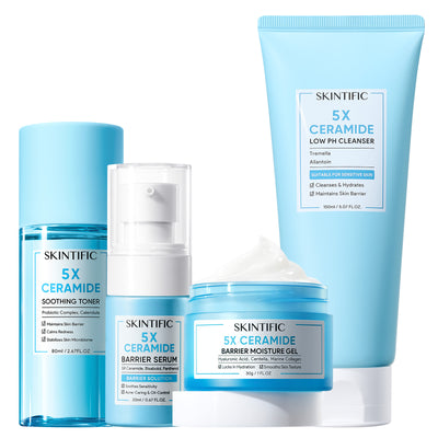 Kit de réparation de barrière cutanée 5X à base de céramides (4 pièces)