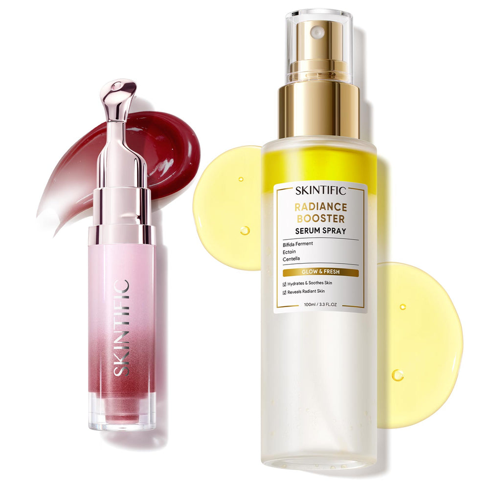 Lot de 2 : Spray Booster d'Éclat & Sérum Lèvres Peptides