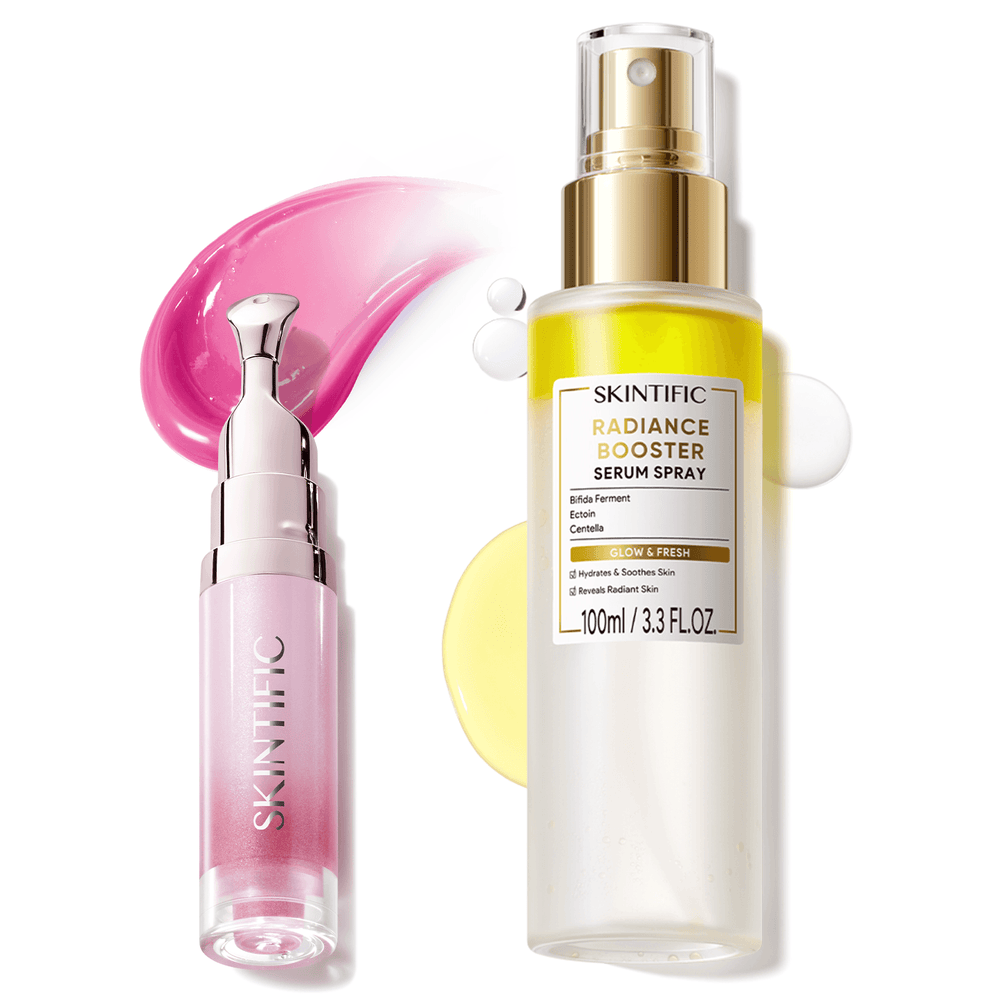 Lot de 2 : Spray Booster d'Éclat & Sérum Lèvres Peptides