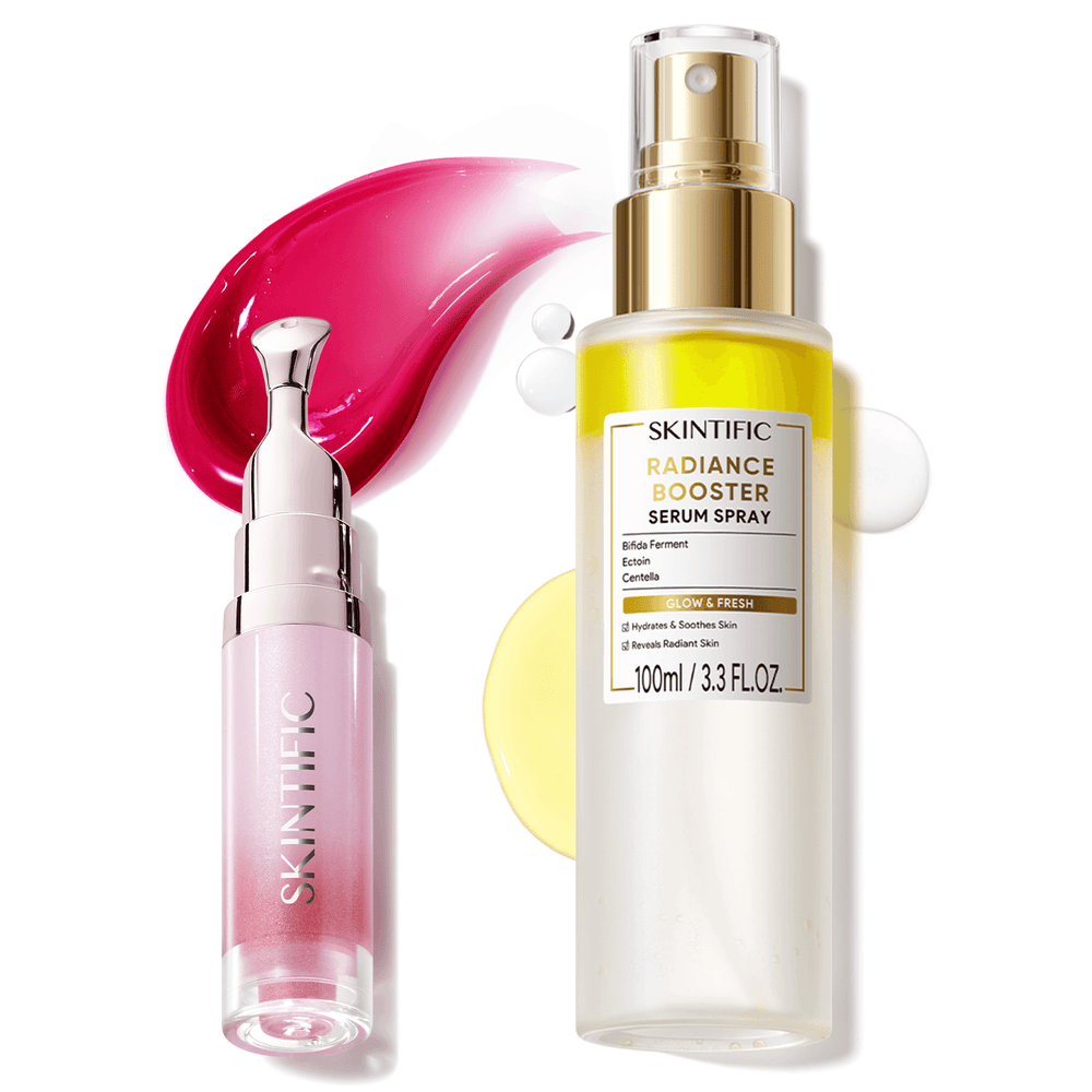 Lot de 2 : Spray Booster d'Éclat & Sérum Lèvres Peptides