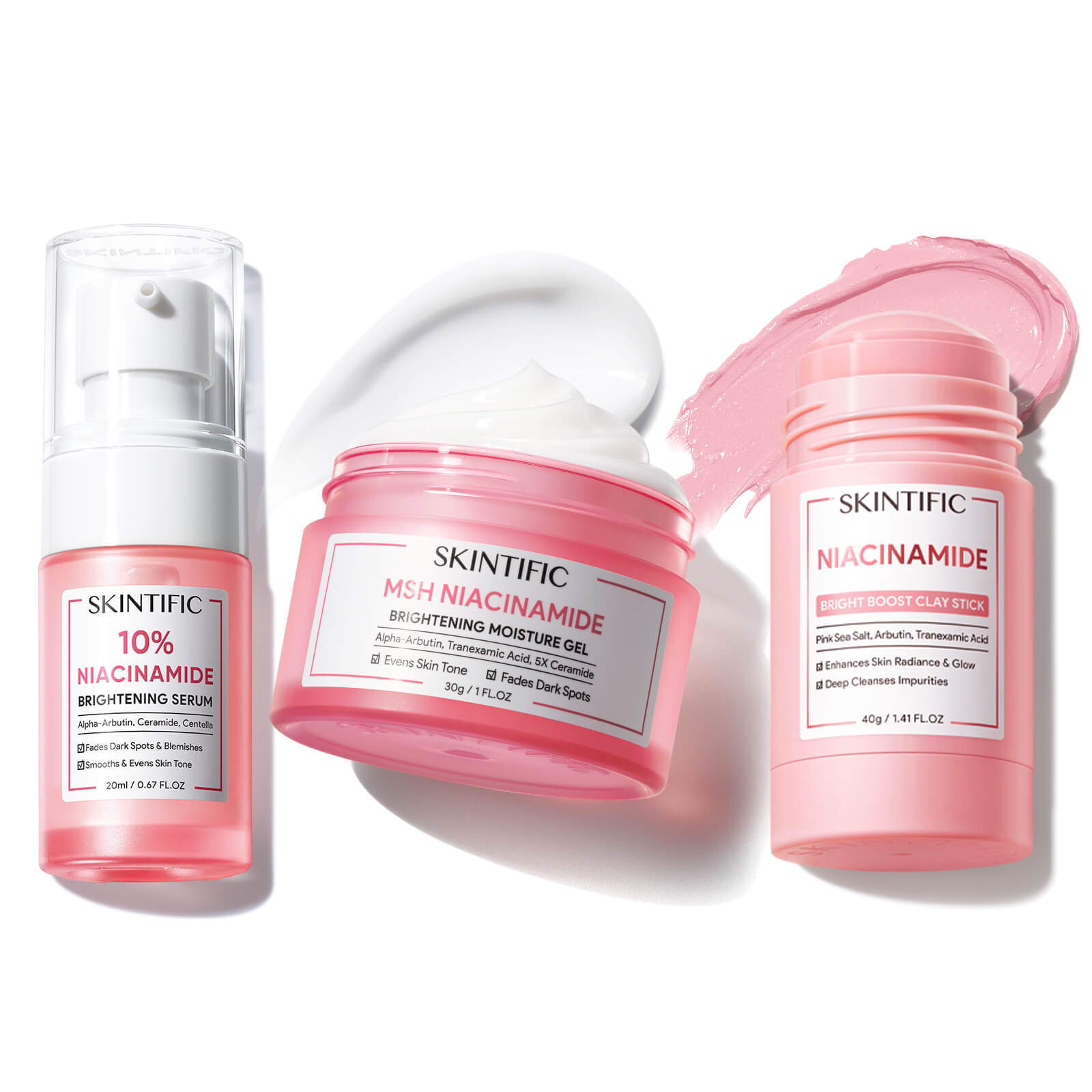 Niacinamide Acne Control & Brightening Skincare Set 3Pcs