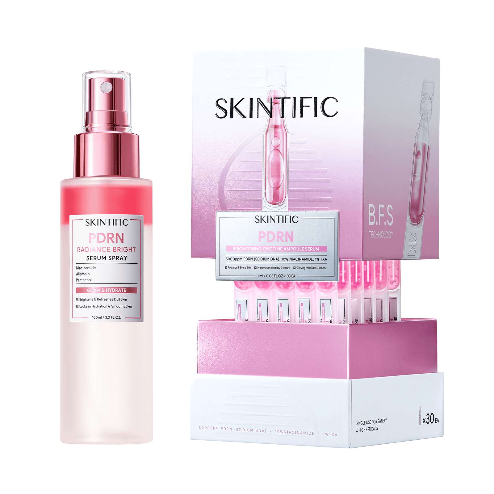 PDRN Bright & Smooth Glass Skin Glow Set