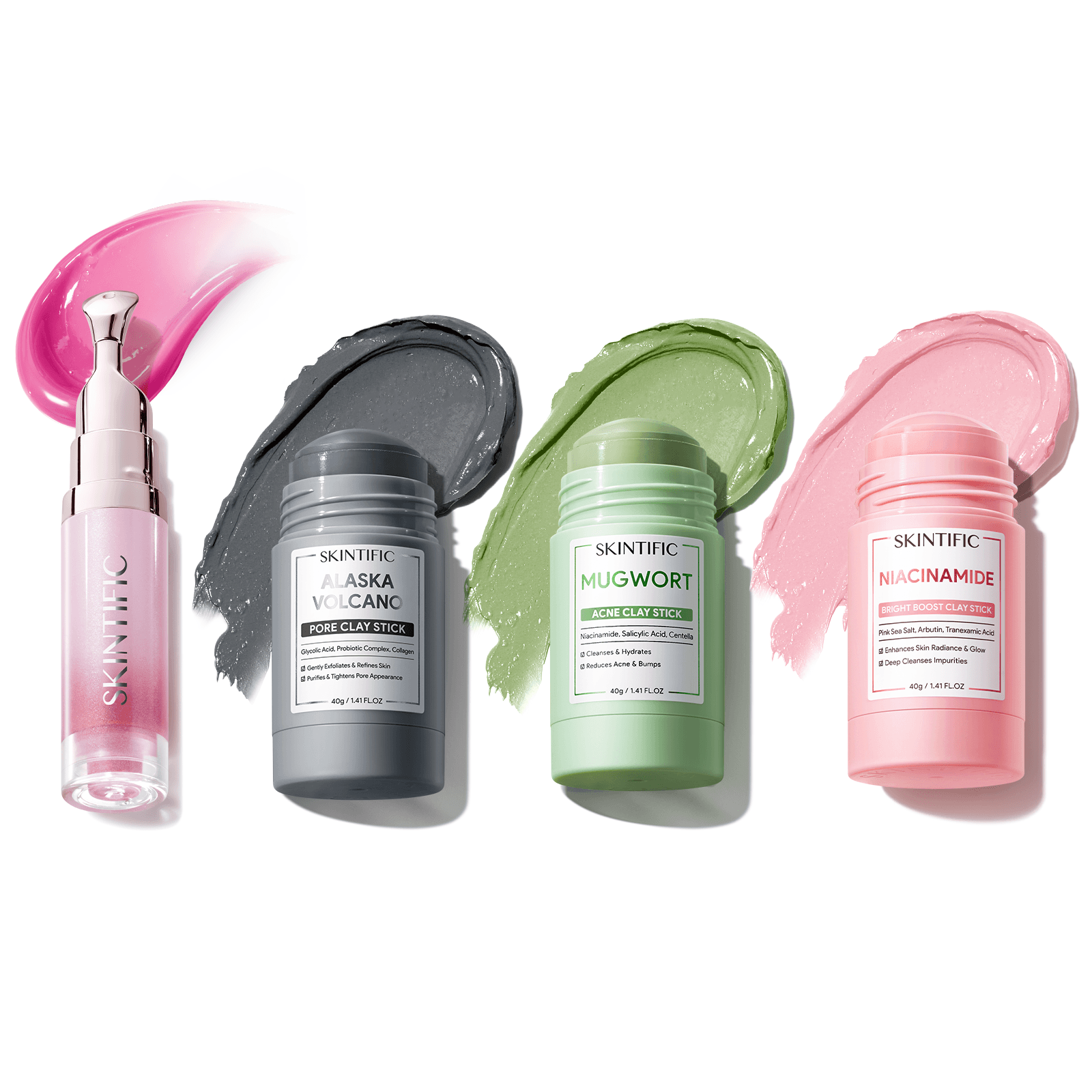 Clay Mask Stick & Peptide Lip Serum Set