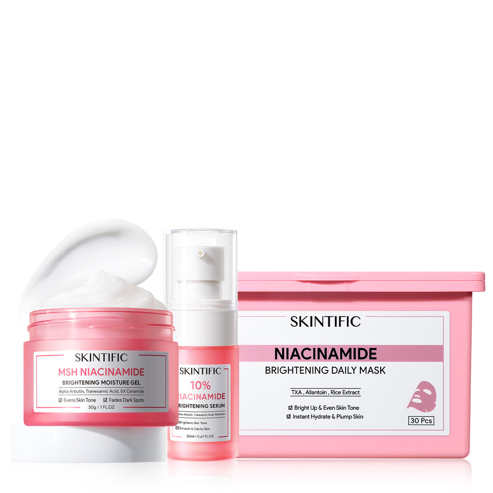 Coffret Niacinamide Glow Reset et Soin Éclat 3 pièces