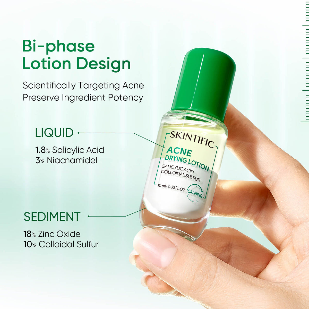 Lotion asséchante anti-acné traitement de nuit des imperfections